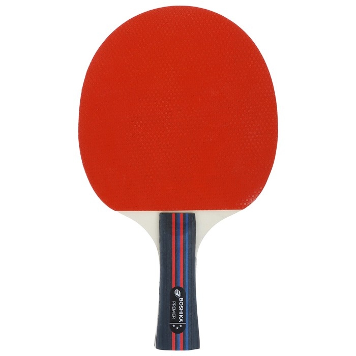 Набор для настольного тенниса BOSHIKA Premier: 2 ракетки, 3 мяча, 3 звезды, в чехле, цвета микс