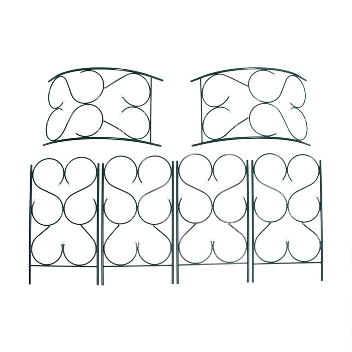 Арка садовая, разборная, 230 &times; 120 &times; 51 см, металл, зелёная