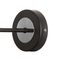 Бра "Ремес" 1хЕ27 40Вт черно-хромовый 24х13х18 см Бра "Ремес" 1хЕ27 40Вт черно-хромовый 24х13х18 см