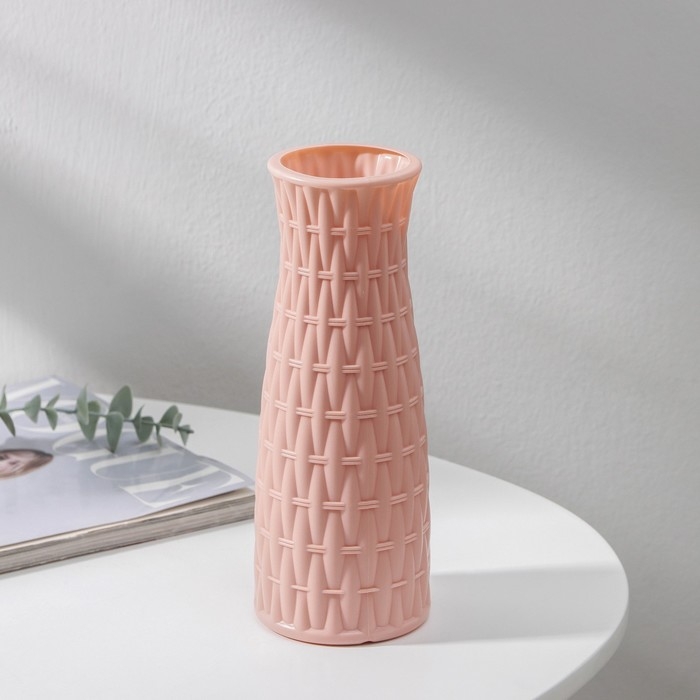 Ваза «Ротанг», 8×21 см, 600 мл, цвет МИКС Ваза «Ротанг», 8×21 см, 600 мл, цвет МИКС