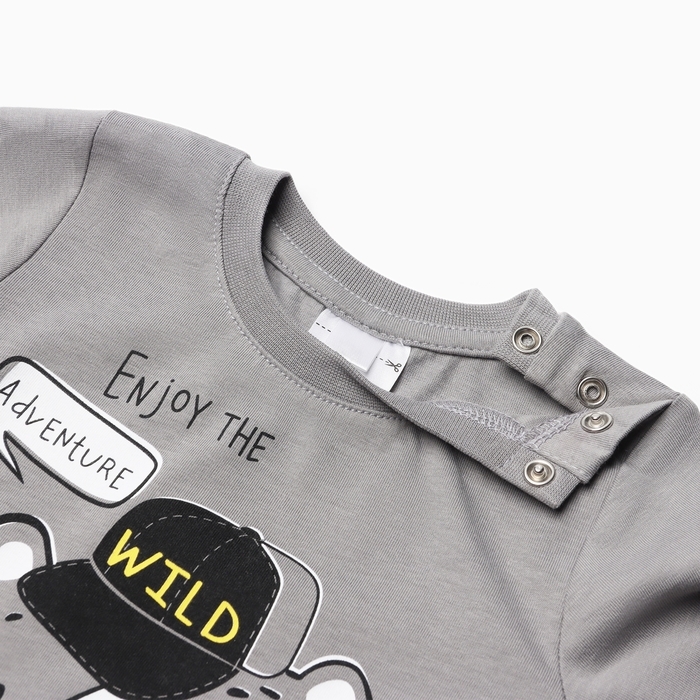 Лонгслив для мальчика, цвет серый, рост 80 см Лонгслив для мальчика, цвет серый, рост 80 см