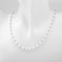 Бусы с жемчугом &laquo;Олимпия&raquo; трио, цвет серебро, 45см