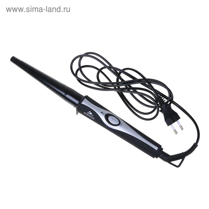 Плойка Плойка "Добрыня" DO-2010, 30 Вт, керамическое покрытие, черная