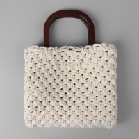 Ручки для сумки деревянные, 12 &times; 12,9 см, 2 шт, цвет коричневый