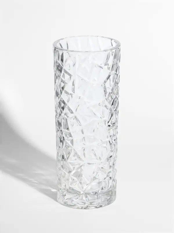 Ваза стекло настольная "Шерри" геометрия, 29х11,5 см, прозрачный