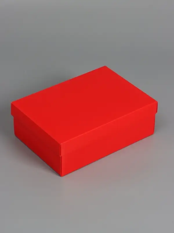 Коробка складная, крышка-дно, красная, 24 х 17 х 8 см