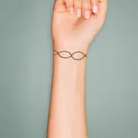 Переводная тату на тело чёрная &laquo;Браслет. Цепь&raquo;, 20&times;3 см