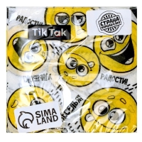 Салфетки бумажные однослойные &laquo;Смайлы. Пожелания&raquo;, 24 &times; 24 см, в наборе 20 шт.