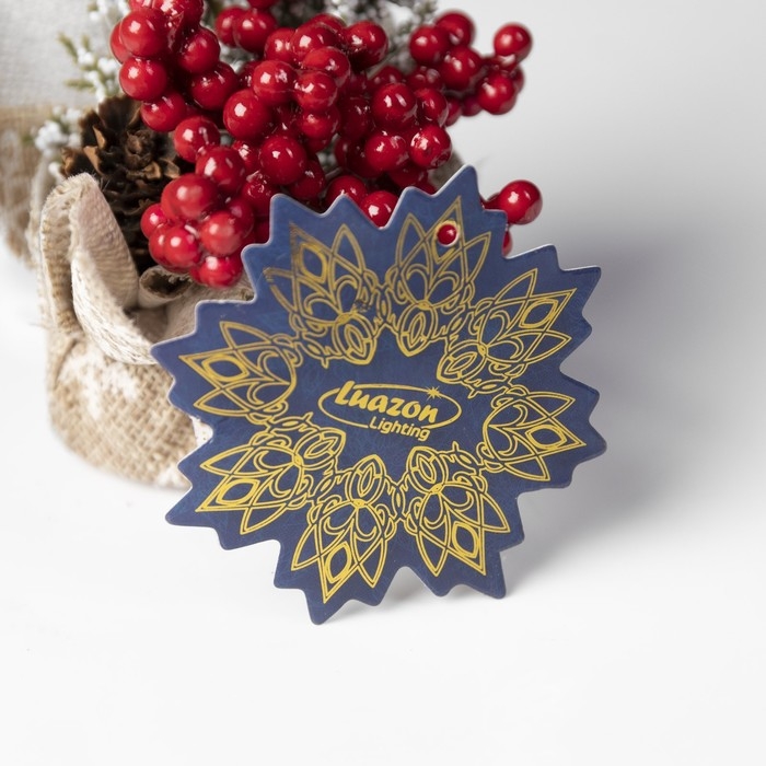 Светодиодная фигура &laquo;Ёлочка в снегу&raquo;, 10 &times; 19 &times; 5 см, пластик, батарейки CR2032х2 (в комплекте), свечение белое