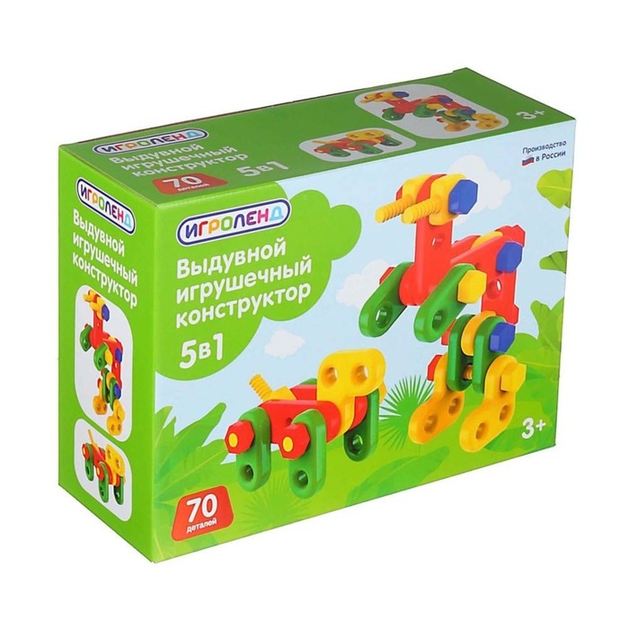 Конструктор &laquo;Фауна&raquo;, 70 деталей