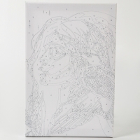 Картина по номерам с подрамником и поталью &laquo;Золотой ворон&raquo;, 20 х 30 см