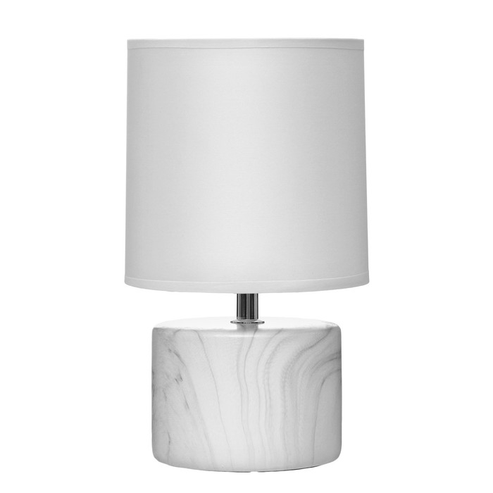 Лампа настольная 16374/1 E14 40Вт бело-серый 16х16х29 см RISALUX