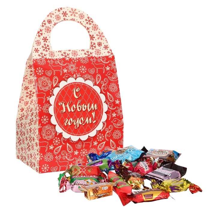 Новый год. Подарочный набор конфет "С Новым Годом", 200 г