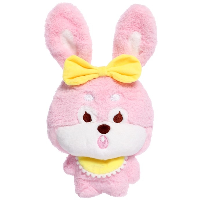 Мягкая игрушка &laquo;Зайка&raquo; с бантиком, 20 см, цвет розовый