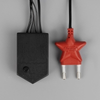 Гирлянда &laquo;Бахрома&raquo; 1.8 &times; 0.5 м, IP20, тёмная нить, 48 LED, свечение белое, 8 режимов, 220 В