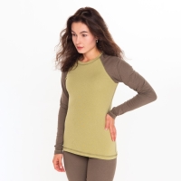 Термобельё женское (лонгслив, леггинсы), цвет хаки, размер 46 Термобельё женское (лонгслив, леггинсы), цвет хаки, размер 46