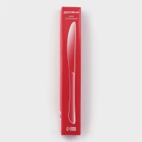 Нож столовый из нержавеющей стали Доляна &laquo;Верона&raquo;, длина 22,5 см, толщина 3 мм, цвет серебряный