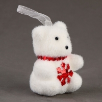 Игрушка из пенопласта &laquo;Мишки&raquo; со снежинками, 8 см