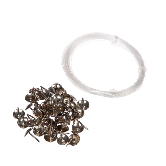 Комплект для обивки дверей 110 &times; 205 см: иск.кожа, ватин 5 мм, гвозди, струна, бордовый, &laquo;Ватин&raquo;