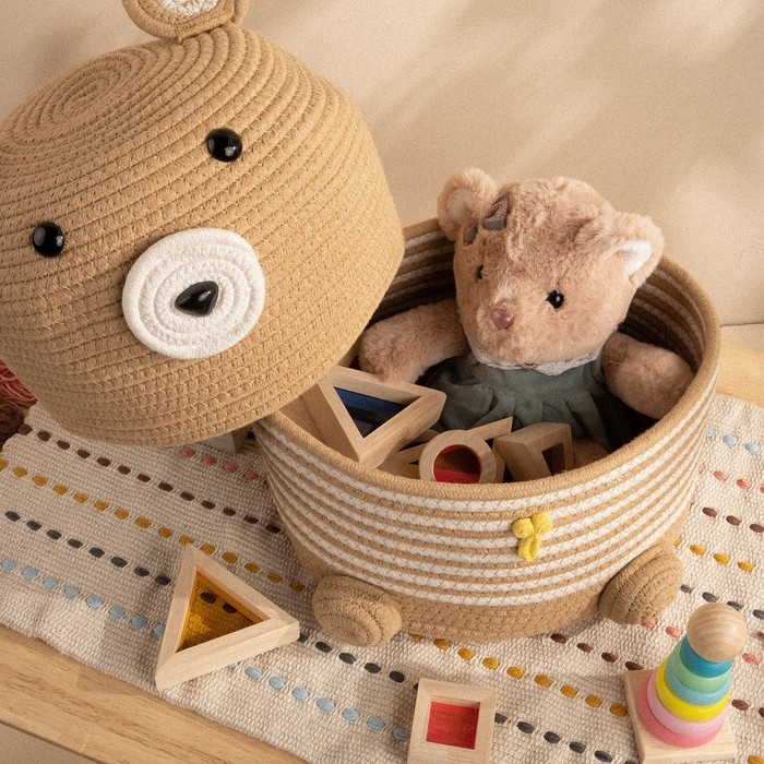 Корзина для хранения плетёная ручной работы SL Home, 25&times;26&times;41 см