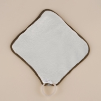 Мочалка массажная SL Home &laquo;Ортика&raquo;, бамбуковое волокно, 21&times;20,5 см, цвет серый