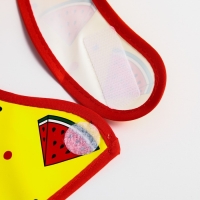 Нагрудник для кормления «Арбузики» непромокаемый на липучке, с карманом Нагрудник для кормления «Арбузики» непромокаемый на липучке, с карманом