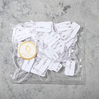 Ценник набор 100 шт., с надписью 1,5&times;2,5, цвет белый