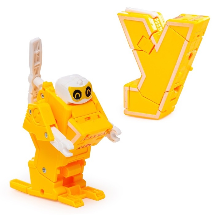 Набор роботов &laquo;Алфавит&raquo;, трансформируются, 7 штук, собираются в 1 робота