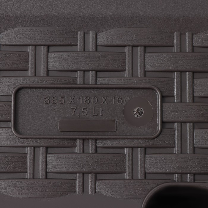 Ящик балконный &laquo;Ротанг&raquo;, 38,5 см, цвет коричневый