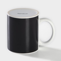 Кружка - хамелеон керамическая Доляна &laquo;Прохладительные пузырики&raquo;, 350 мл, цвет белый