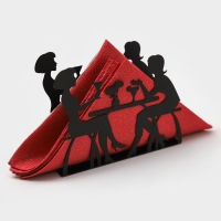 Салфетница &laquo;Посиделки&raquo;, 14,5&times;5&times;12 см, цвет МИКС