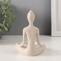 Подсвечник полистоун на 1 свечу "Девушка. Поза лотоса" белый в крапинку 8,3х8,5х11,7 см Подсвечник полистоун на 1 свечу "Девушка. Поза лотоса" белый в крапинку 8,3х8,5х11,7 см