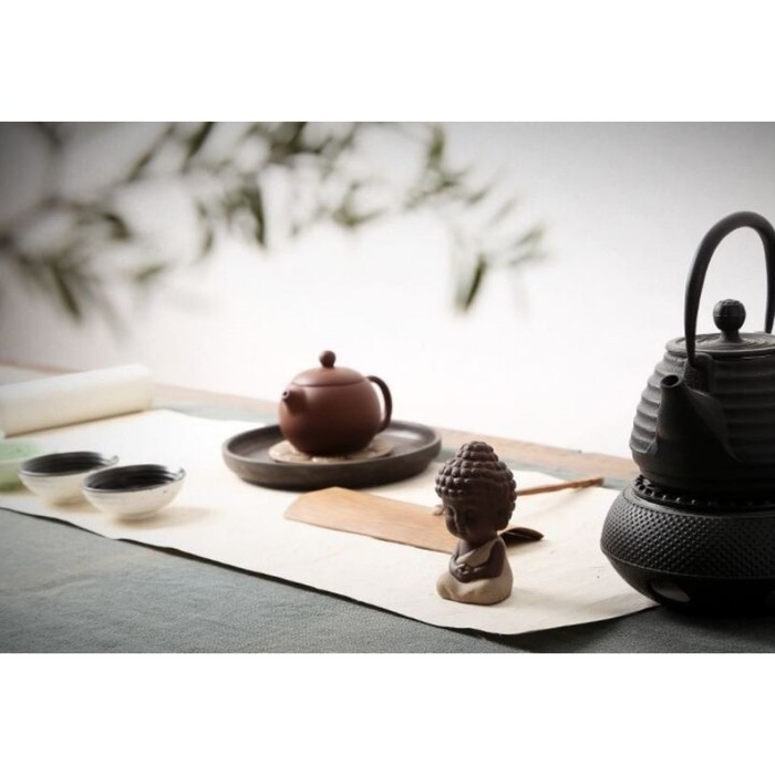 Фигурка Фигурка "Кудрявый Будда" 5х9см микс