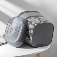 Горшок с поддоном &laquo;Листопад&raquo;, 9,8 л, цвет тёмно-серый