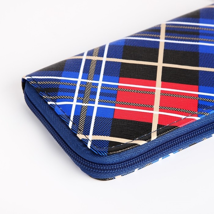 Кошелёк женский на молнии, цвет синий Кошелёк женский на молнии, цвет синий