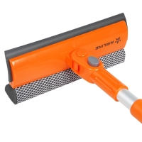 Щетка для мытья стекол Airline,с телескопической ручкой,поролоном и водосгоном,75-125 см Щетка для мытья стекол Airline,с телескопической ручкой,поролоном и водосгоном,75-125 см