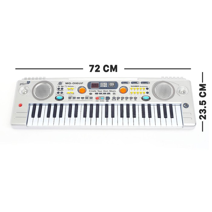 Синтезатор &laquo;Музыкальный взрыв&raquo; c радио и USB, 49 клавиш, работает от сети и от батареек, блок питания