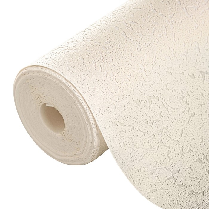 Обои виниловые на флизелиновой основе под покраску Обои виниловые на флизелиновой основе под покраску "Гомельобои" Штукатурка, 1,06х25м