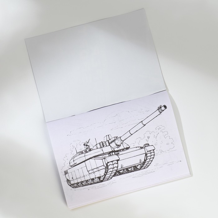 Подарочный набор блокнот-раскраска А6, трекер привычек и восковые мелки &laquo;23 февраля&raquo;