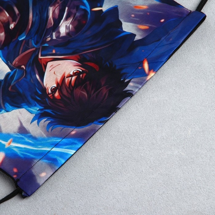 Мешок для обуви &laquo;Аниме воин&raquo; с прозрачным окном 30 х 40 см