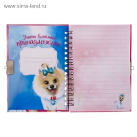 Записная книжка на замочке &laquo;Мой личный дневник&raquo; А6, 50 листов .