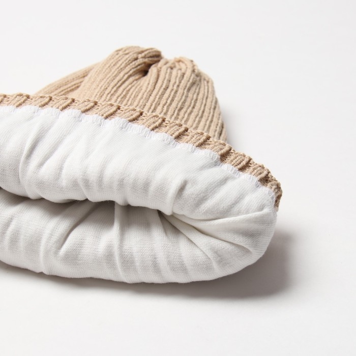 Комплект детский (шапка, снуд) MINAKU р-р 50-52, цвет бежевый Комплект детский (шапка, снуд) MINAKU р-р 50-52, цвет бежевый