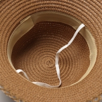 Шляпа для девочки "Принцесса" MINAKU, р-р 52, цв.светло-коричневый