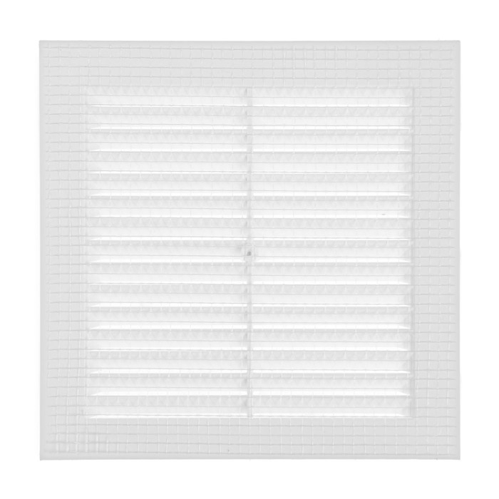 Решетка вентиляционная ZEIN Люкс Л150, 150 x 150 мм, с сеткой, неразъемная