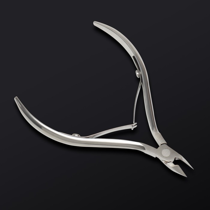 Кусачки маникюрные для кутикулы &laquo;Premium&raquo;, двойная пружина, 10 см, длина лезвия - 8 мм, на блистере, цвет серебристый