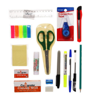 Набор канцелярских принадлежностей в стакане, 17 предметов Набор канцелярских принадлежностей в стакане, 17 предметов