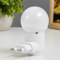 Ночник "Шар" LED 1Вт белый 4,5х6,5х9,5 см RISALUX Ночник "Шар" LED 1Вт белый 4,5х6,5х9,5 см RISALUX