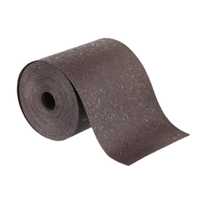 Лента бордюрная, 0.15 &times; 10 м, толщина 1.2 мм, пластиковая, коричневая, Greengo