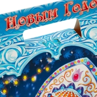 Новый год. Подарочная коробка "Сумка со змеей" 24,5 х 11,5 х 23 см.