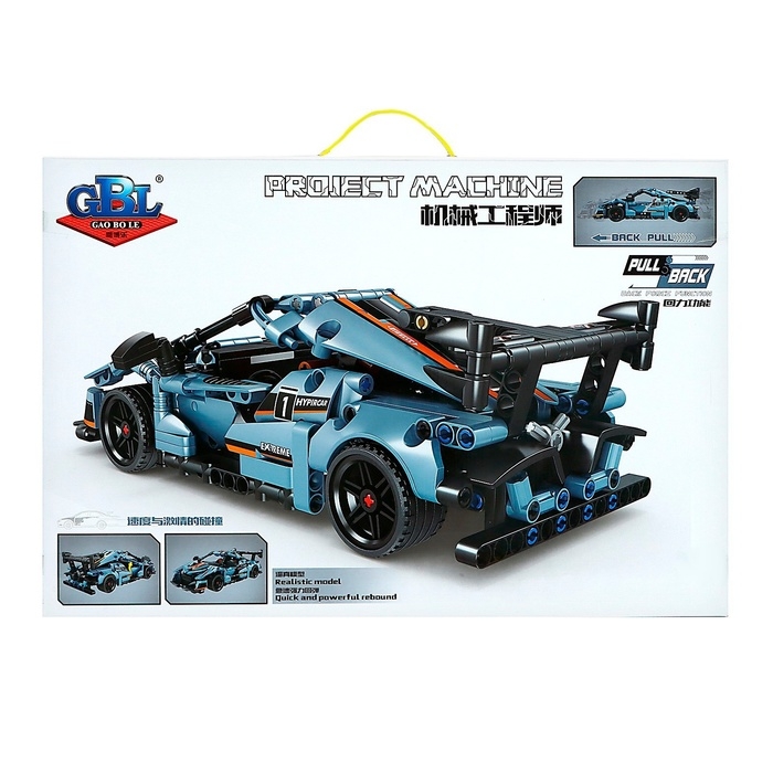 Конструктор Гонка «Ураган», инерция, 480 деталей Конструктор Гонка «Ураган», инерция, 480 деталей